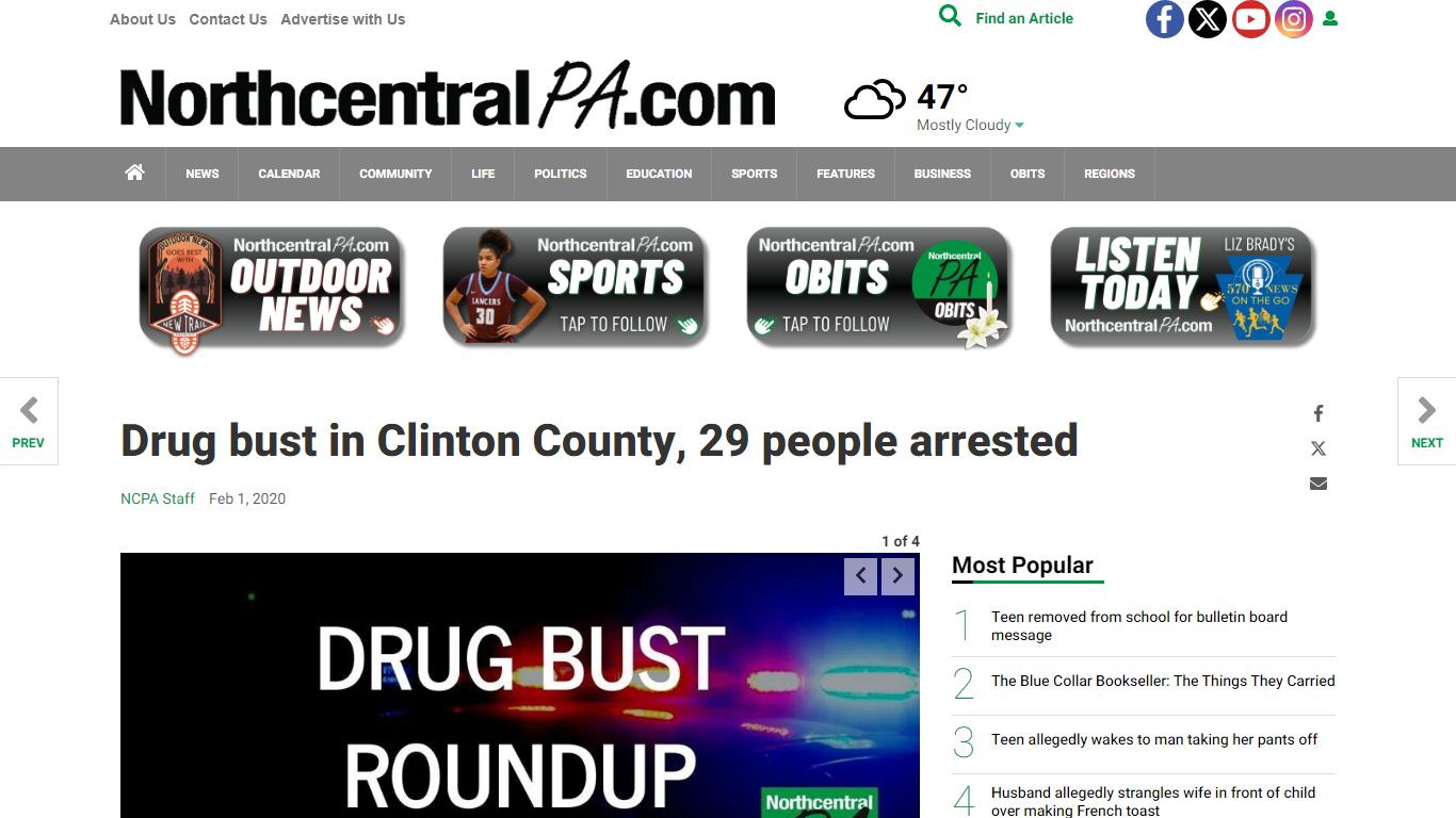 Drug bust in Clinton County, 29 people arrested